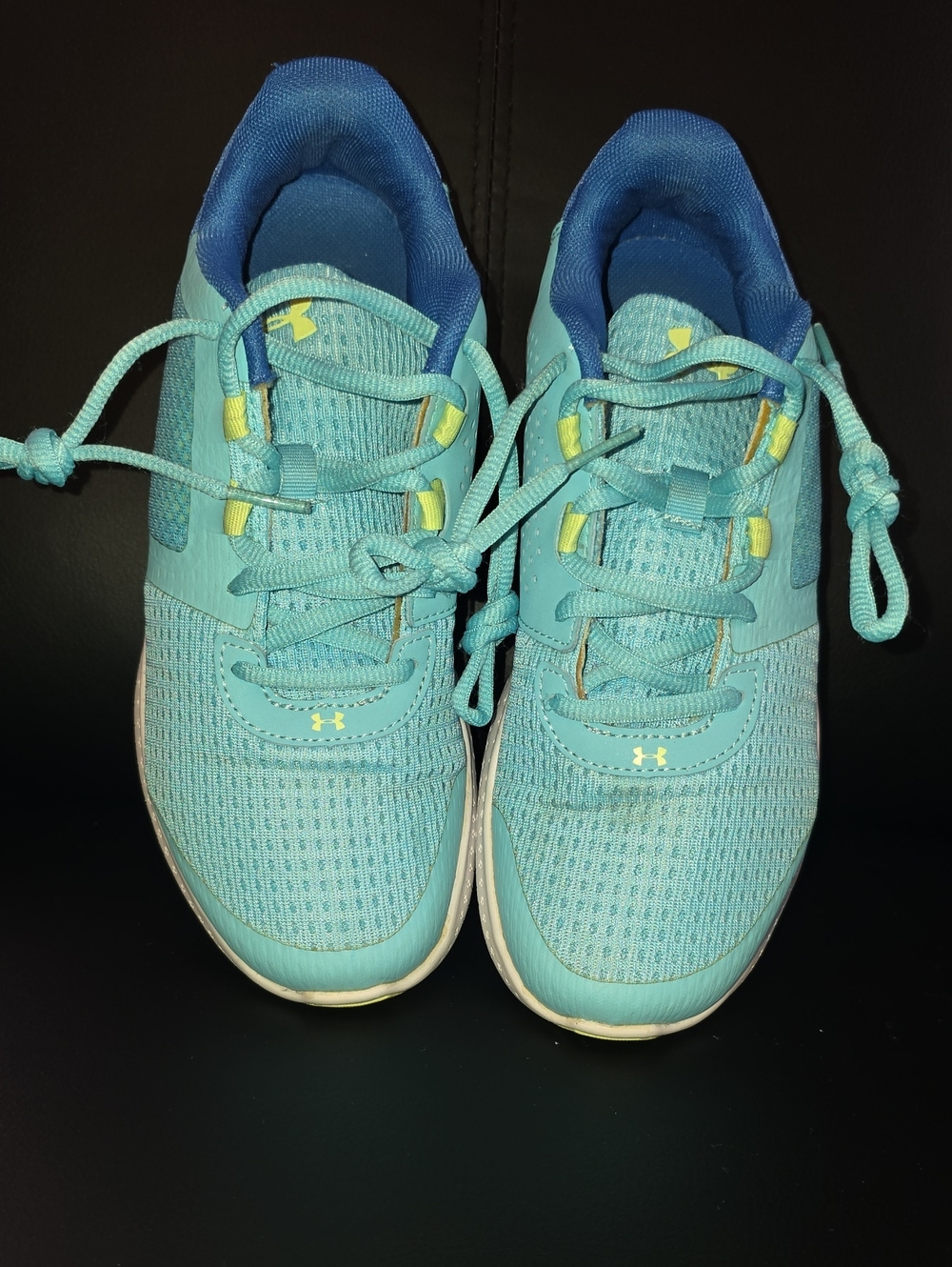 Under Armour Kids Light Blue Turquoise Athletic Sneakers